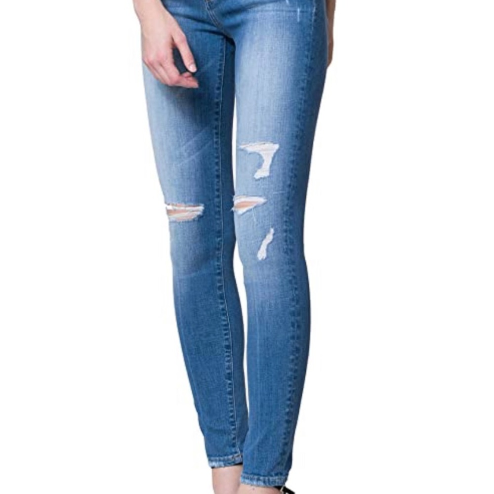 Flying Monkey Mid Rise Skinny Jeans